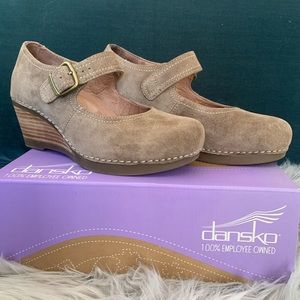 Dansko Sandra Wedge Mary Jane Shoes - Leather s 37